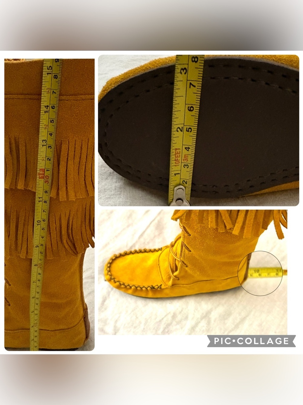 Bastien IND Canada
O'NONHTA' TAN Women's Suede Moccasin High Boot Sz 5 NWT - Picture 12 of 13